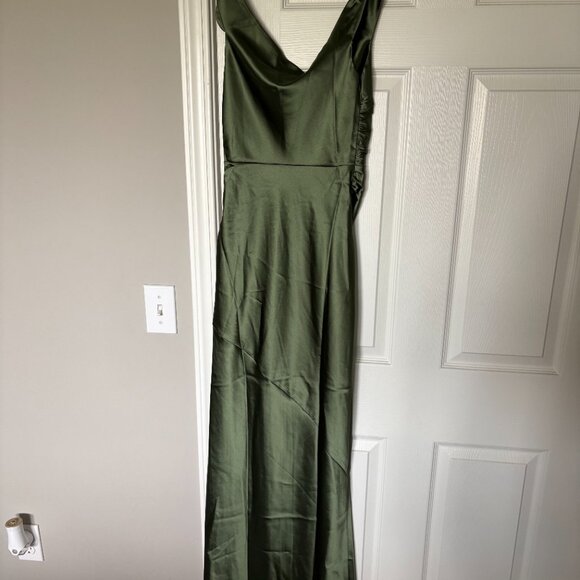 Olive Green Maxi Dress - Picture 6 of 6